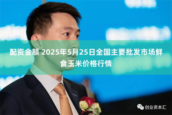 配资金额 2025年5月25日全国主要批发市场鲜食玉米价格行情