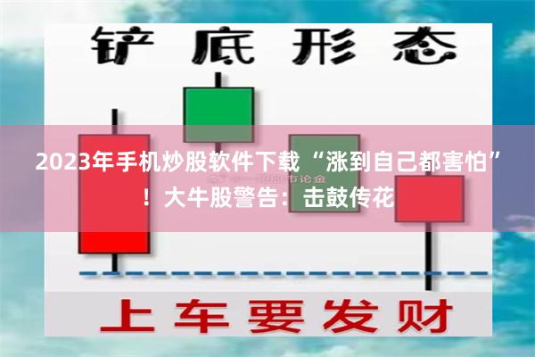 2023年手机炒股软件下载 “涨到自己都害怕”！大牛股警告：击鼓传花